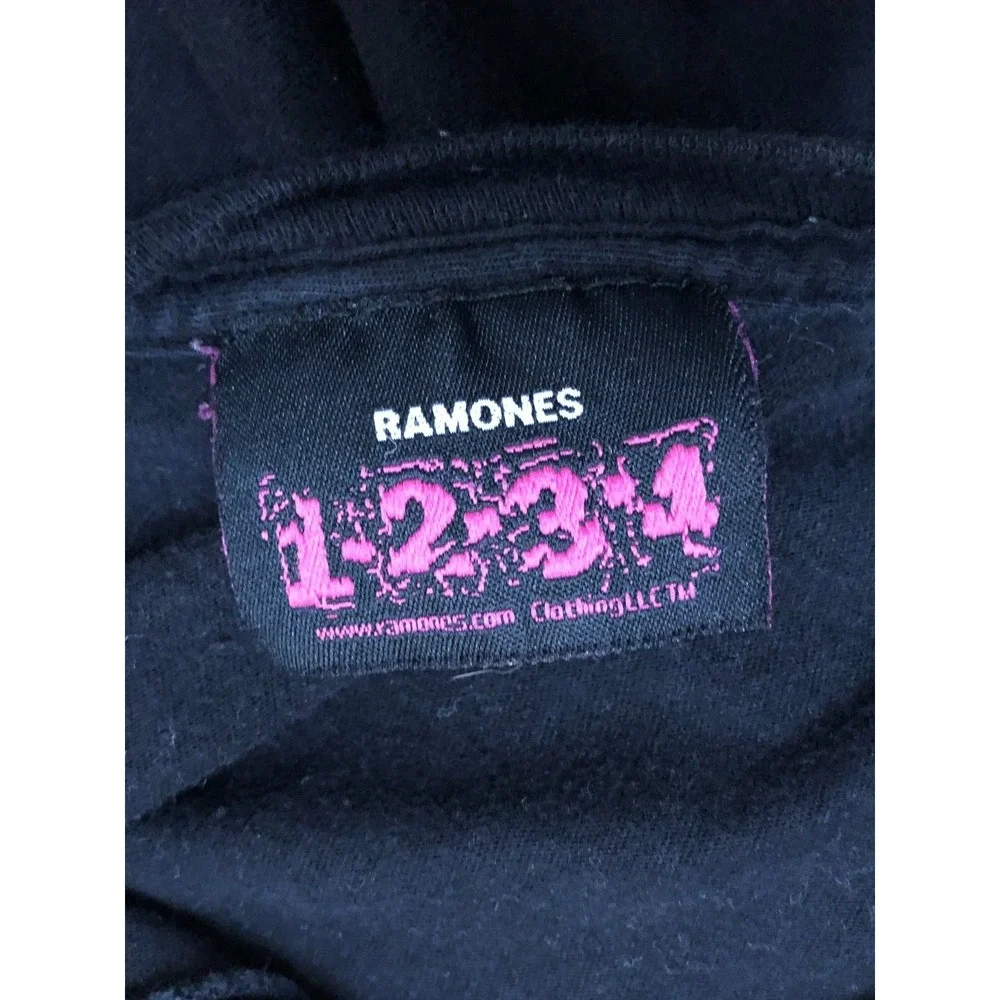 Vintage Y2k 1234 Ramones Shirt Men's Large 1234 Graphic Tee Rock Grunge Band Tee - Picture 5 of 5